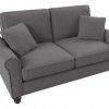 Living & Family Room Furniture * | Quick Delivery Bush Furniture Hudson 61W Loveseat In French Gray Herringbone Bush Furniture Hdj61Bfgh-03K