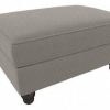 Living & Family Room Furniture * | Discounts Bush Furniture Hudson Storage Ottoman In Beige Herringbone Bush Furniture Hdo34Bbgh-Z