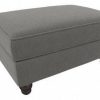 Living & Family Room Furniture * | Hot Sell Bush Furniture Coventry Storage Ottoman In French Gray Herringbone Bush Furniture Cvo34Bfgh-Z