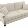 Living & Family Room Furniture * | Discounts Bush Furniture Coventry 73W Sofa In Cream Herringbone Bush Furniture Cvj73Bcrh-03K