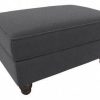 Living & Family Room Furniture * | Shoping Bush Furniture Coventry Storage Ottoman In Charcoal Gray Herringbone Bush Furniture Cvo34Bcgh-Z