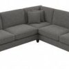 Living & Family Room Furniture * | Shoping Bush Furniture Coventry 99W L Shaped Sectional Couch In French Gray Herringbone Bush Furniture Cvy98Bfgh-03K