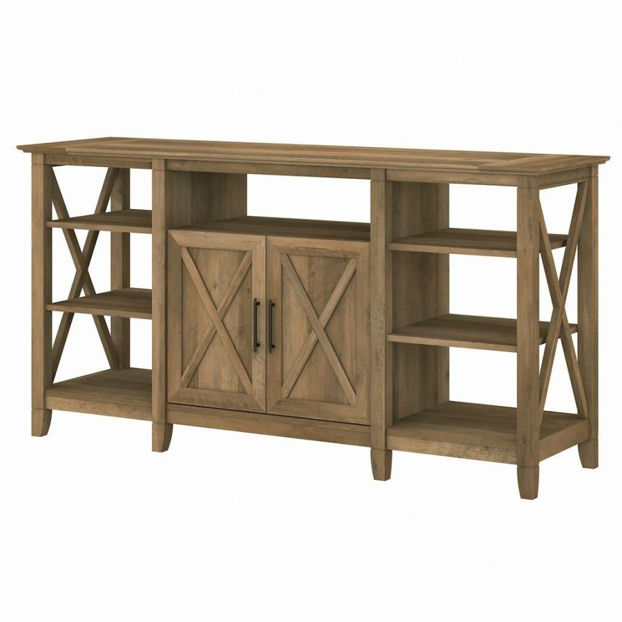 Living & Family Room Furniture * | Special Offers Bush Furniture Key West Tall Tv Stand For 65 Inch Tv In Reclaimed Pine Bush Furniture Kwv160Rcp-03