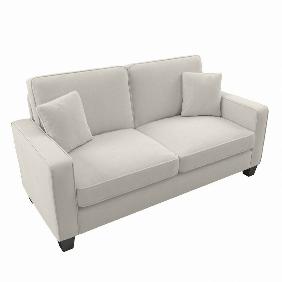 Living & Family Room Furniture * | Limited Edition Bush Furniture Stockton 73W Sofa In Light Beige Microsuede Bush Furniture Snj73Slbm-03K