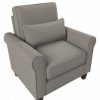 Living & Family Room Furniture * | Large Choice Bush Furniture Hudson Accent Chair With Arms In Beige Herringbone Bush Furniture Hdk36Bbgh-03