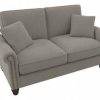 Living & Family Room Furniture * | Limit Offer Bush Furniture Coventry 61W Loveseat In Beige Herringbone Bush Furniture Cvj61Bbgh-03K